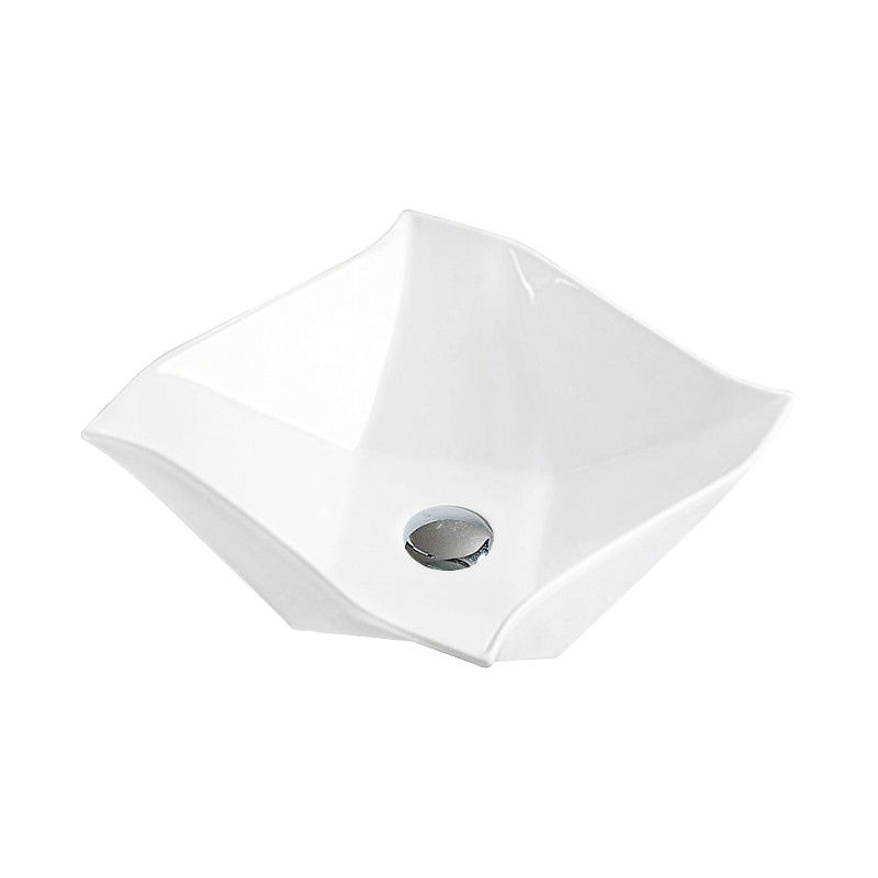 Mexen Elvira мивка за плот 42 x 42 см, бяла - 21894200