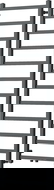 Mexen Bolt радиатор за баня 1500 x 500 мм, 389 W, антрацит - W126-1500-500-00-66