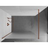 Mexen Kioto Ширма за душ Walk-in 140 x 200 см, скреж 8 мм, розово злато - 800-140-101-60-30
