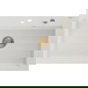 Mexen Elix гранитна мивка 1-коморна 800 x 500 mm, бял, златен сифон - 6527801005-20-G