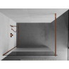 Mexen Kioto душ параван Walk-in 130 x 200 cm, прозрачен/матов 8 mm, розово злато