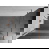 Mexen Kioto душ стена Walk-in 140 x 200 cm, прозрачен/матов 8 mm, розово злато - 800-140-101-60-35