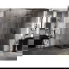 Mexen Lunar-F L сгъваема душ кабина дясна 80 x 80 см, прозрачна, четка Gun Grey - 836L-080-080-66-00-P