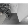 Mexen Kioto+ душ преграда с рафт Walk-in 90 x 200 cm, бял шаблон, хром - 800-090-121-01-85