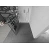 Mexen Kioto+ душ стена с рафт Walk-in 100 x 200 см, бял дизайн, хром - 800-100-121-01-85