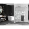 Mexen Kioto+ душова стена с рафта Walk-in 130 x 200 см, бял модел, хром - 800-130-121-01-85