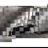 Mexen Lunar-F L сгъваема душ кабина дясна 90 x 70 см, прозрачна, черна - 836L-090-070-70-00-P