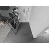 Mexen Kioto+ стена за душ с рамка Walk-in 90 x 200 см, бял модел, хром - 800-090-121-01-97