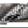 Mexen Лунар-F L сгъваема душ кабина дясна 85 x 70 см, прозрачна, gun metal - 836L-085-070-95-00-P
