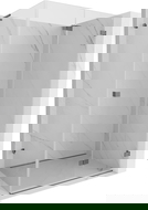 Mexen Lunar-F L сгъваем душ кабина дясна 90 x 70 см, прозрачна, gun metal - 836L-090-070-95-00-P