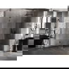 Mexen Lunar-F L сгъваема душ кабина дясна 90 x 90 см, прозрачна, Gun Metal - 836L-090-090-95-00-P