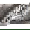 Mexen Lunar-F L сгъваема душ кабина дясна 85 x 70 см, прозрачна, четкан никел - 836L-085-070-97-00-P