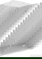 Mexen Lunar-F L сгъваема душ кабина дясна 95 х 90 см, прозрачна, четкан никел - 836L-095-090-97-00-P