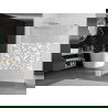 Mexen Kioto душ кабина Walk-in 130 x 200 см, бял модел 8 мм, хром - 800-130-101-01-85
