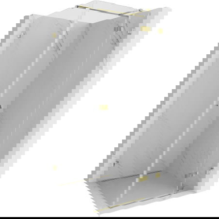 Mexen Lunar T дясна шарнирна душ кабина 120 x 120 см, прозрачна, златна - 834T-120-120-50-00-P