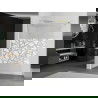 Mexen Kioto душ стена Walk-in 70 x 200 cm, бял модел 8 mm, злато - 800-070-101-50-85
