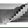 Mexen Kioto душ стена Walk-in 70 x 200 cm, бял модел 8 mm, злато - 800-070-101-50-85