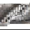 Mexen Lunar T душ кабина с врата на панти дясна 120 x 90 cm, прозрачна, четкан никел - 834T-120-090-97-00-P