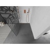 Mexen Kioto душ преграда Walk-in 90 x 200 см, бял шаблон 8 мм, розово злато