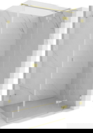 Mexen Lunar T душ кабина с отваряща се врата дясна 135 x 90 см, прозрачна, златна шлифована - 834T-135-090-55-00-P