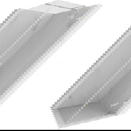 Mexen Lunar T дух кабина с отваряща се врата, дясна, 110 x 110 см, прозрачна, четкан никел - 834T-110-110-97-00-P