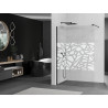 Mexen Kioto душ-преграда Walk-in 70 x 200 см, бял десен 8 мм, черна - 800-070-101-70-85