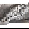 Mexen Lunar T душ кабина врата дяснокрила 120 x 110 cm, прозрачна, матиран никел - 834T-120-110-97-00-P