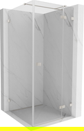 Mexen Lunar T врата на душ кабина с дясно крило 120 x 120 см, прозрачно, четкан никел - 834T-120-120-97-00-P