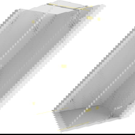 Mexen Lunar T душ кабина с отваряща се врата дясна 110 x 110 cm, прозрачна, злато матирано - 834T-110-110-55-00-P