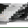 Mexen Kioto душ панел Walk-in 100 x 200 см, бял модел 8 мм, черен - 800-100-101-70-85