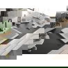 Mexen Elix мивка от гранит, 1-камерна, 600 x 500 мм, бял, черен сифон - 6525601005-20-B
