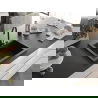 Mexen Elix мивка от гранит, 1-камерна, 600 x 500 мм, черен/сребърен металик, черен сифон - 6525601005-73-B