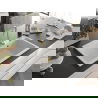 Mexen Elix гранитна мивка 1-коморна 800 x 500 mm, бял, златен сифон - 6527801005-20-G