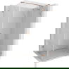 Mexen Lunar T душ кабина на панти дясна 120 x 80 см, прозрачна, четкан мед - 834T-120-080-65-00-P