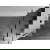 Mexen Kioto душ-стена Walk-in 140 x 200 см, бяла вълна 8 mm, черна - 800-140-101-70-97