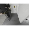 Mexen Kioto+ стенна преграда за душ с рафт Walk-in 130 x 200 см, прозрачна, златна