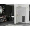 Mexen Kioto+ душ кабина с Walk-in рафт 140 x 200 см, прозрачен, златист - 800-140-121-50-00
