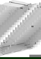 Mexen Lunar T душ кабина с плаваща врата дясна 130 x 90 см, прозрачна, четкано тъмно сиво - 834T-130-090-66-00-P