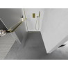 Mexen Kioto+ душ стена с рафт Walk-in 80 x 200 см, матирано, златно - 800-080-121-50-30
