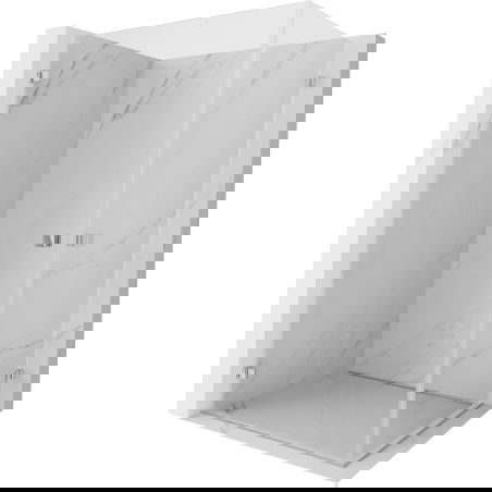 Mexen Lunar-B Duo въртяща се душ кабина 90 х 85 см, прозрачна, хром - 832-090L-085P-01-00