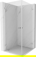 Душ кабина Mexen Lunar-B Duo 100 x 100 см, прозрачна, хром - 832-100L-100P-01-00