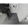 Mexen Kioto+ душ екран с рафт Walk-in 90 x 200 см, прозрачен, черен - 800-090-121-70-00