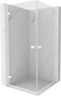 Mexen Lunar-B Duo душ кабина, 80 x 80 см, прозрачна, бяла - 832-080L-080P-20-00