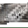 Mexen Lunar-B Duo душ кабина с врати 95 x 80 см, прозрачна, бяла - 832-095L-080P-20-00