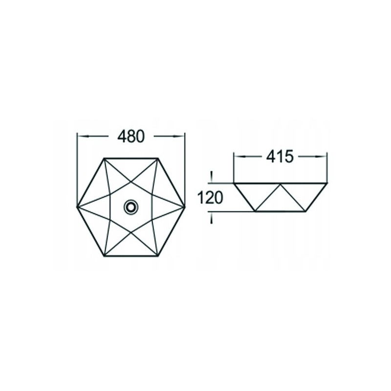 Mexen Mery плотна мивка 48 x 41 см, бяла - 21984800