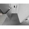 Mexen Kioto+ стена за душ с рафт Walk-in 80 x 200 см, матиран, черен - 800-080-121-70-30