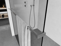 Mexen релинг за кърпи за стъклена стена на душ, хром - 800-06-01