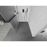 Mexen Kioto+ душ стена с рафт Walk-in 110 x 200 см, матиран, черен - 800-110-121-70-30