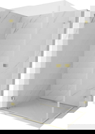 Mexen Lunar-B Duo душ кабина, отваряема, 100 x 95 см, прозрачна, златна - 832-100L-095P-50-00