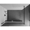 Mexen Kioto+ душ стена с рафт Walk-in 70 x 200 см, прозрачен/мат, черен - 800-070-121-70-35